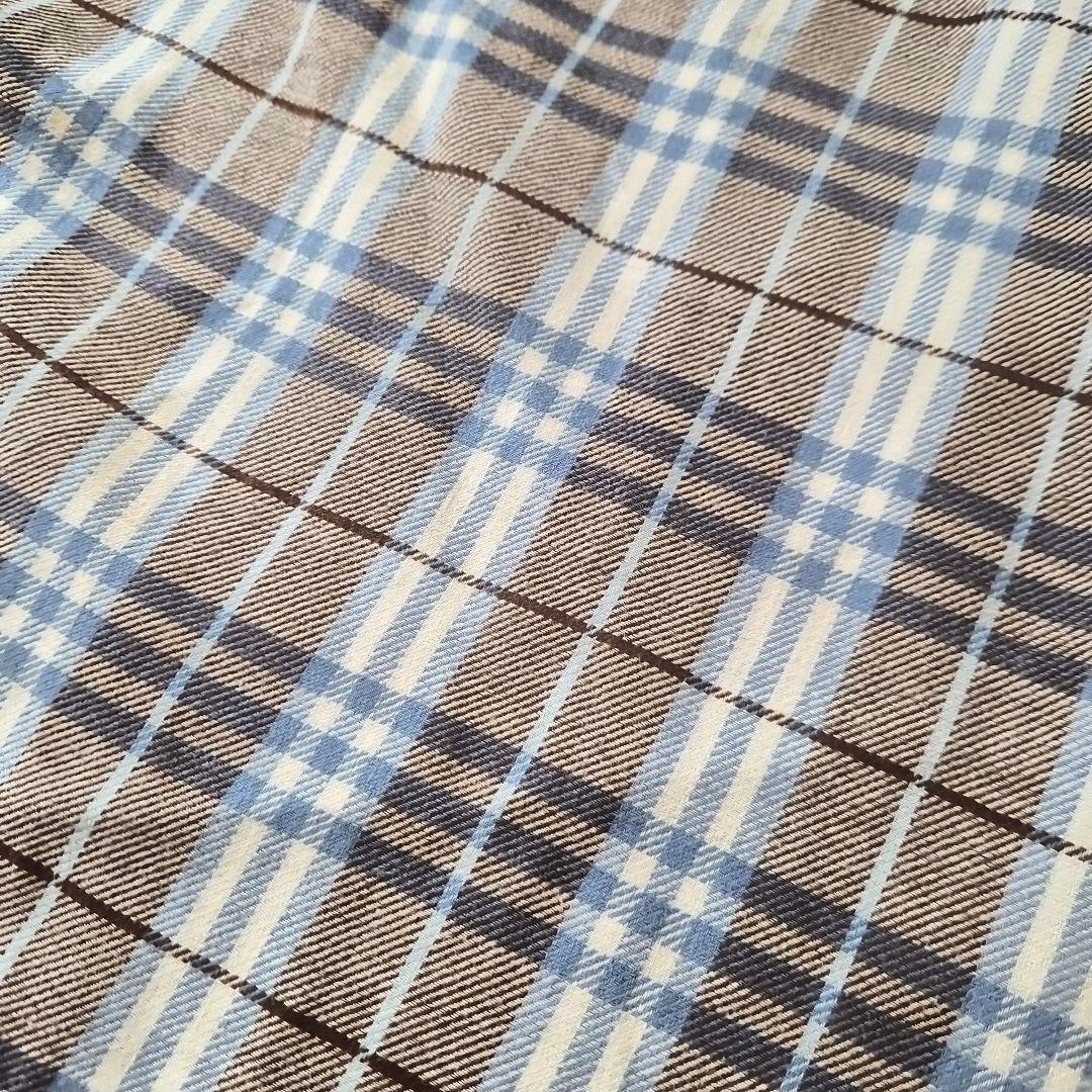 BURBERRY　ブルーレーベル　ワンピース　ノバチェック　綿　麻　S