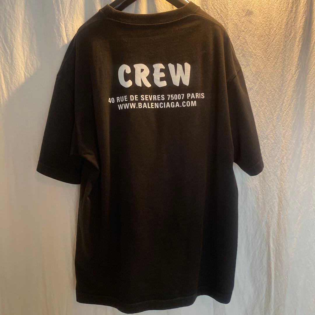 BALENCIAGA CREW ブラック Tシャツ