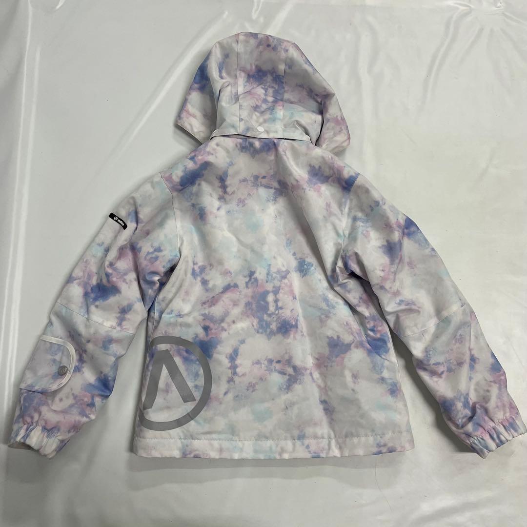 ARBN白×ピンク スキーウェア上下セット 130cm AB33WW1406J③