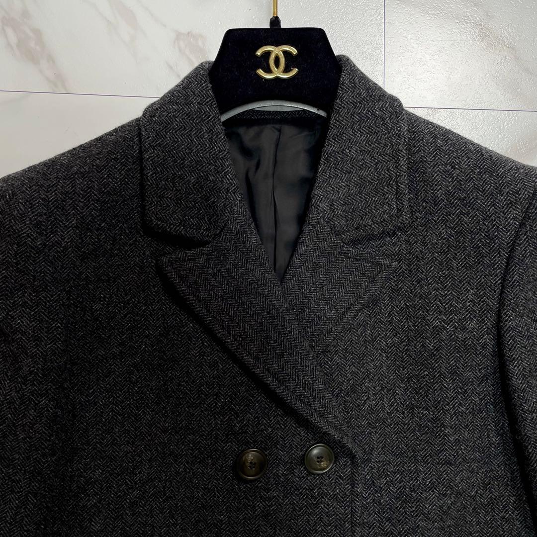 24AW✨セオリーリュクス ダブルジャケット ヘリンボーン ダブルブレスト 38