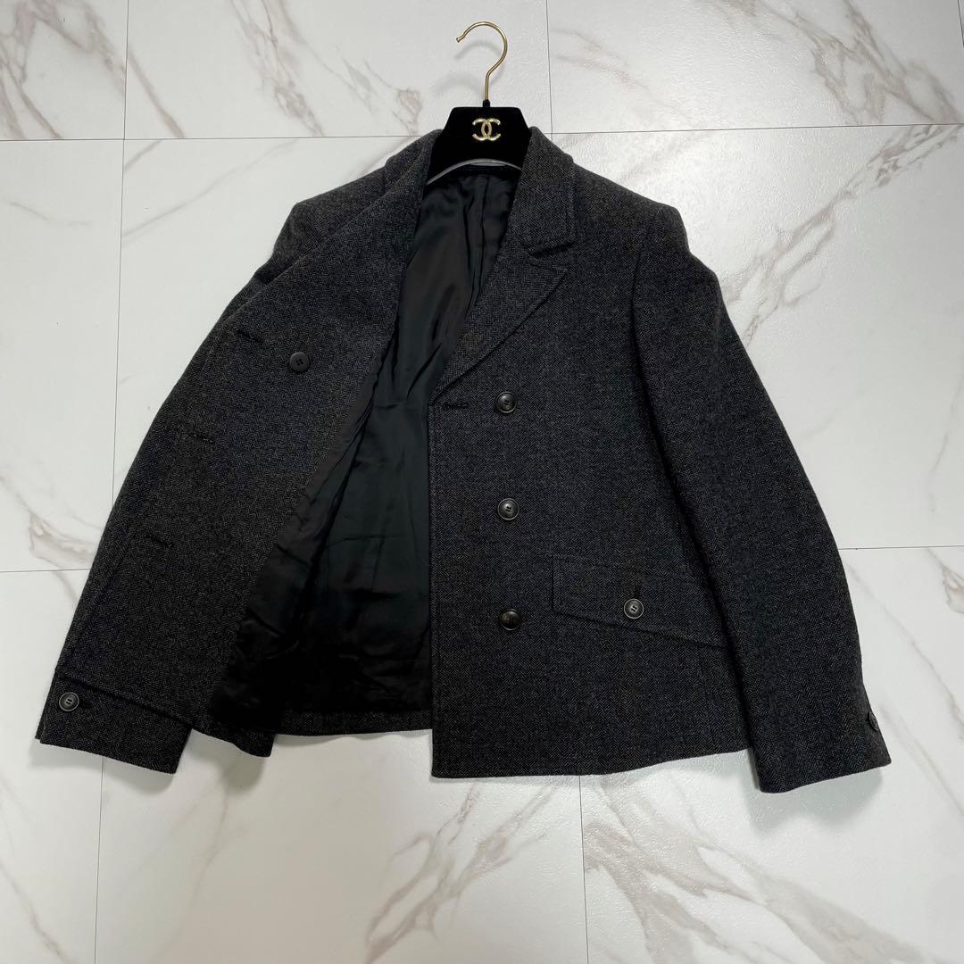 24AW✨セオリーリュクス ダブルジャケット ヘリンボーン ダブルブレスト 38