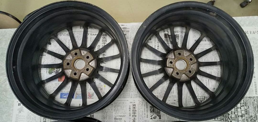 STI 18インチ ブラックホイール 4本セット