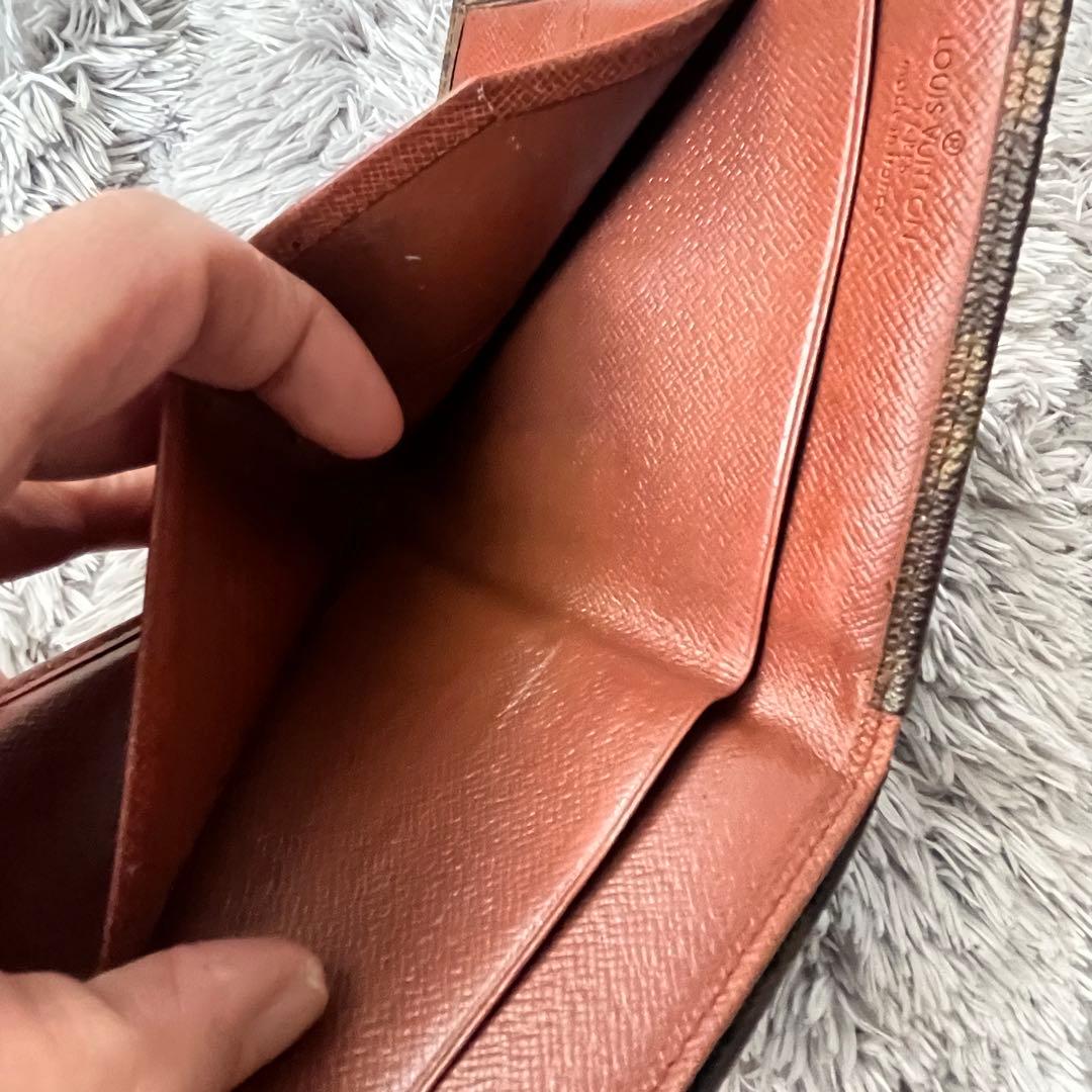 ルイヴィトン　折り財布　モノグラムキャンバス　ブラウン　メンズ　レディース