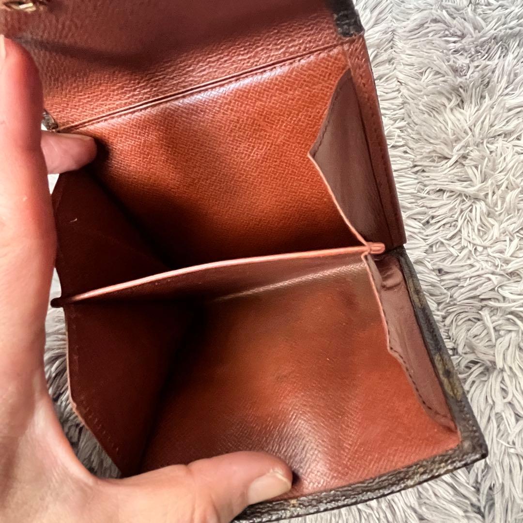 ルイヴィトン　折り財布　モノグラムキャンバス　ブラウン　メンズ　レディース