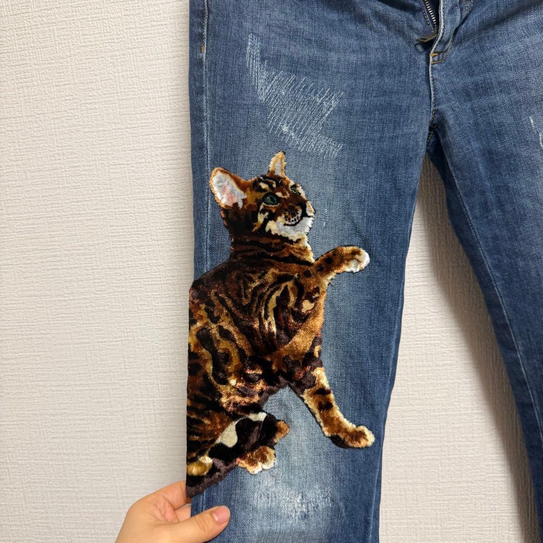 美品　DOLCE&GABBANA 　猫モチーフ ワッペン/刺繍