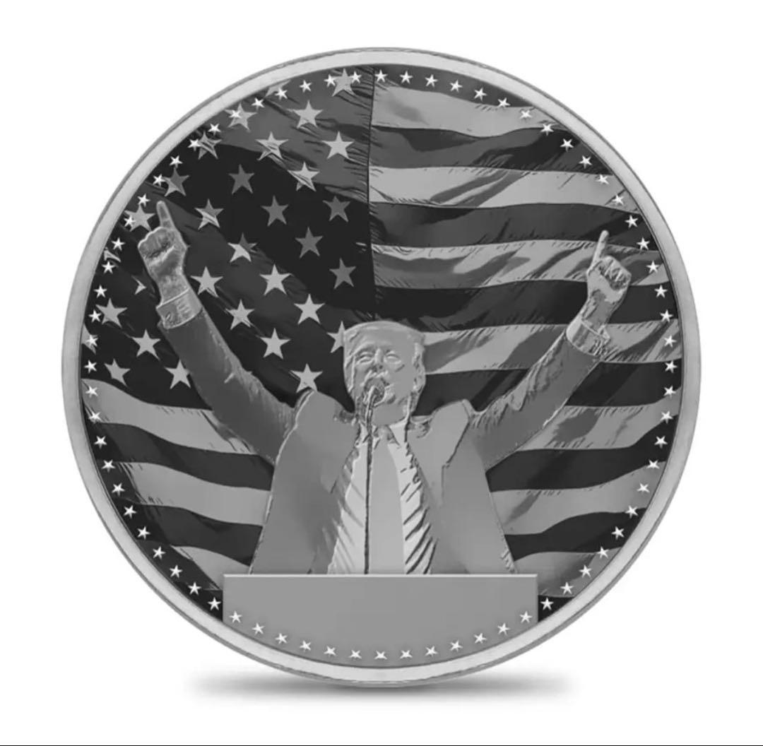 アメリカ 2024 ドナルド・J・トランプ 第47代米大統領当選記念1オンス銀貨