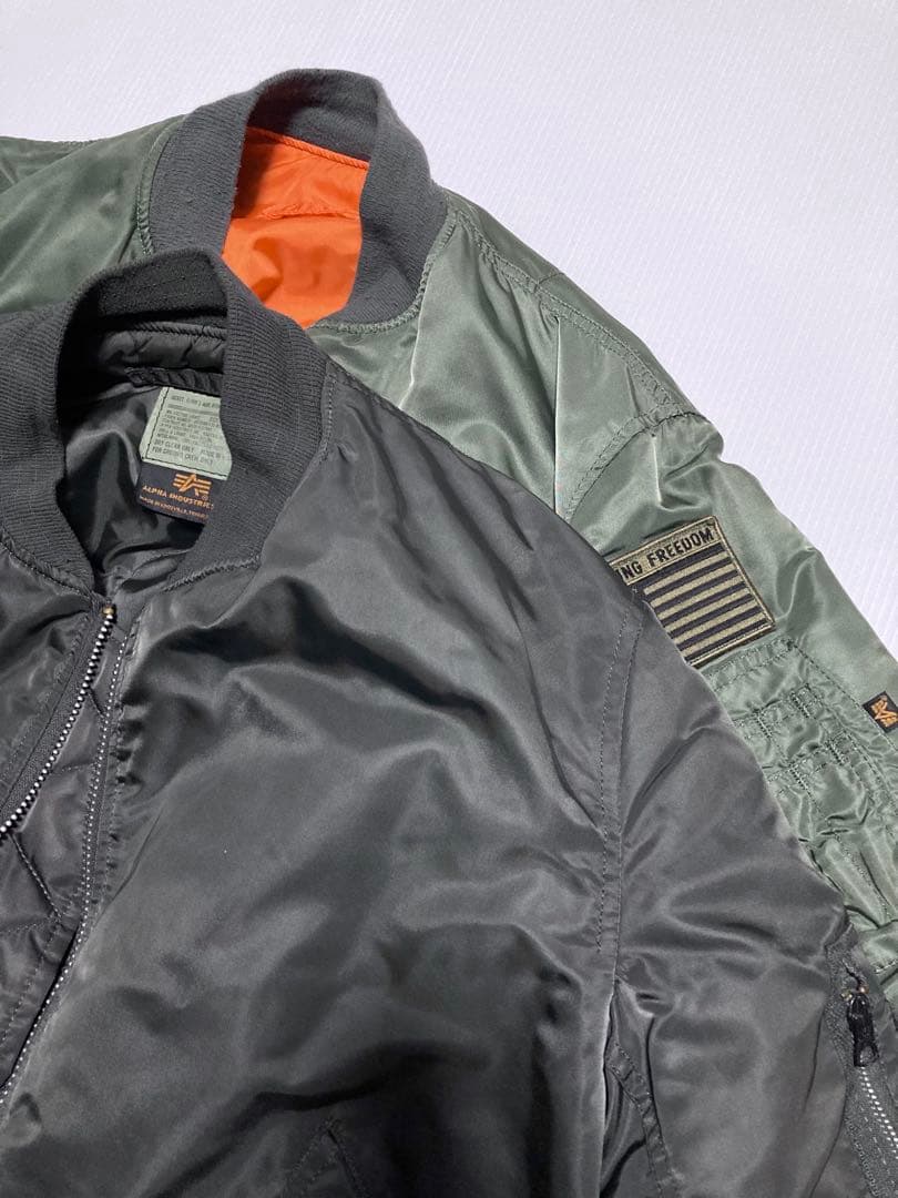90s ALPHA INDUSTRIES MA-1 XL OD グランドクルー