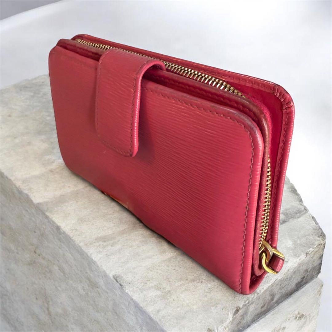 プラダ PRADA サフィアーノレザー ロゴ 二つ折り財布 ・ケース