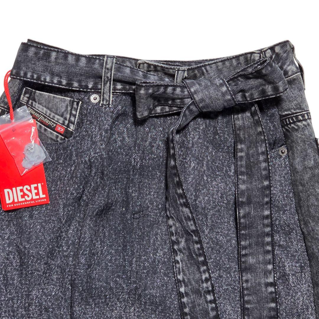 ディーゼル DIESEL ロングスカート デニム 巻きスカート 新品 タグ付き