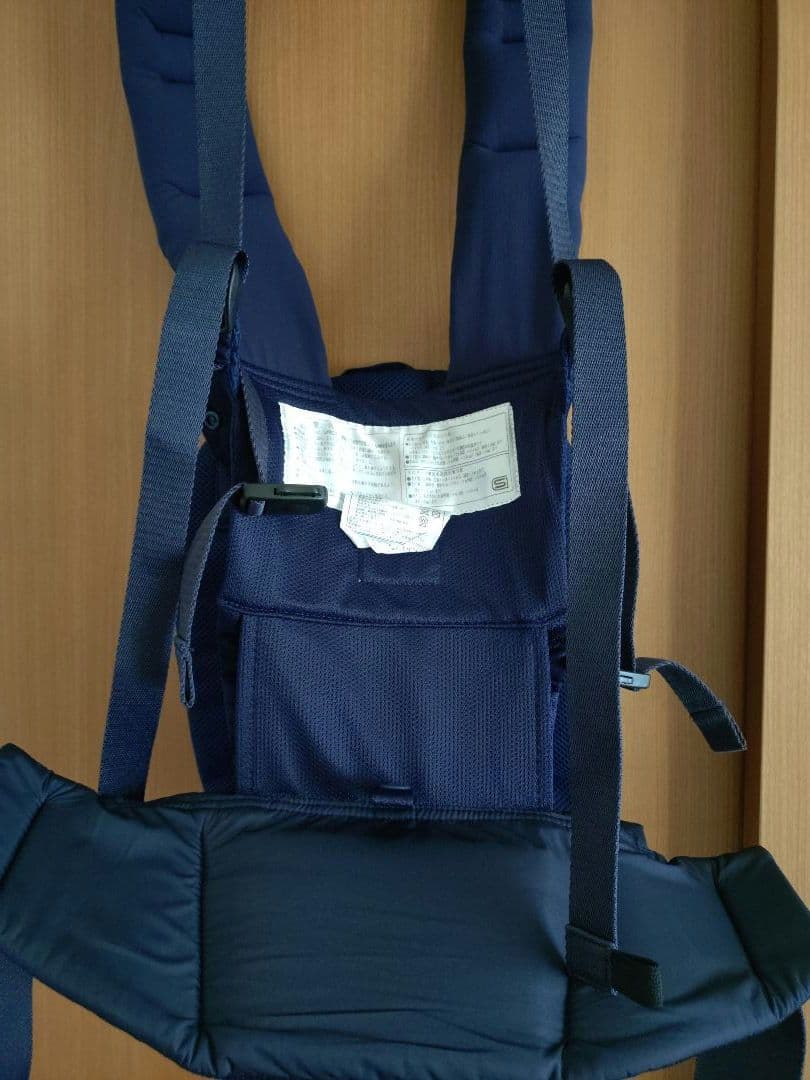 【ほぼ新品】アンジェレッテ　ベビーキャリア オン ネイビー　日本製　抱っこ紐