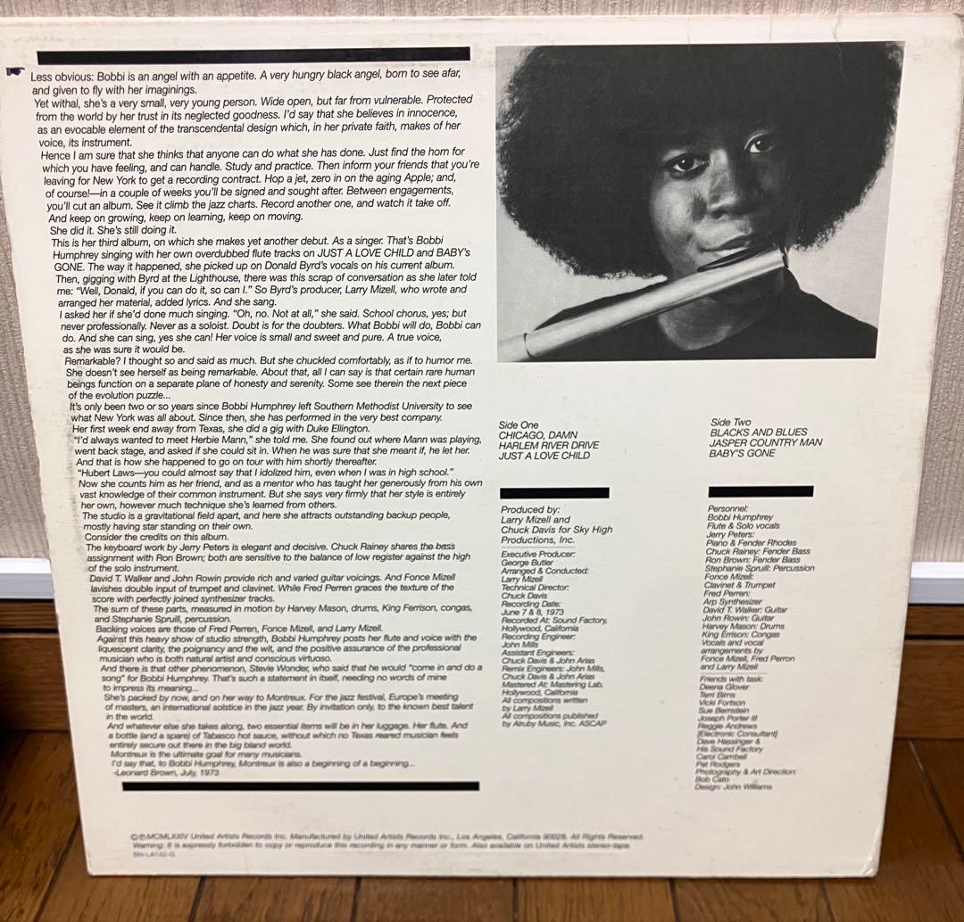洋楽 Bobbi Humphrey Blacks and Blues LP