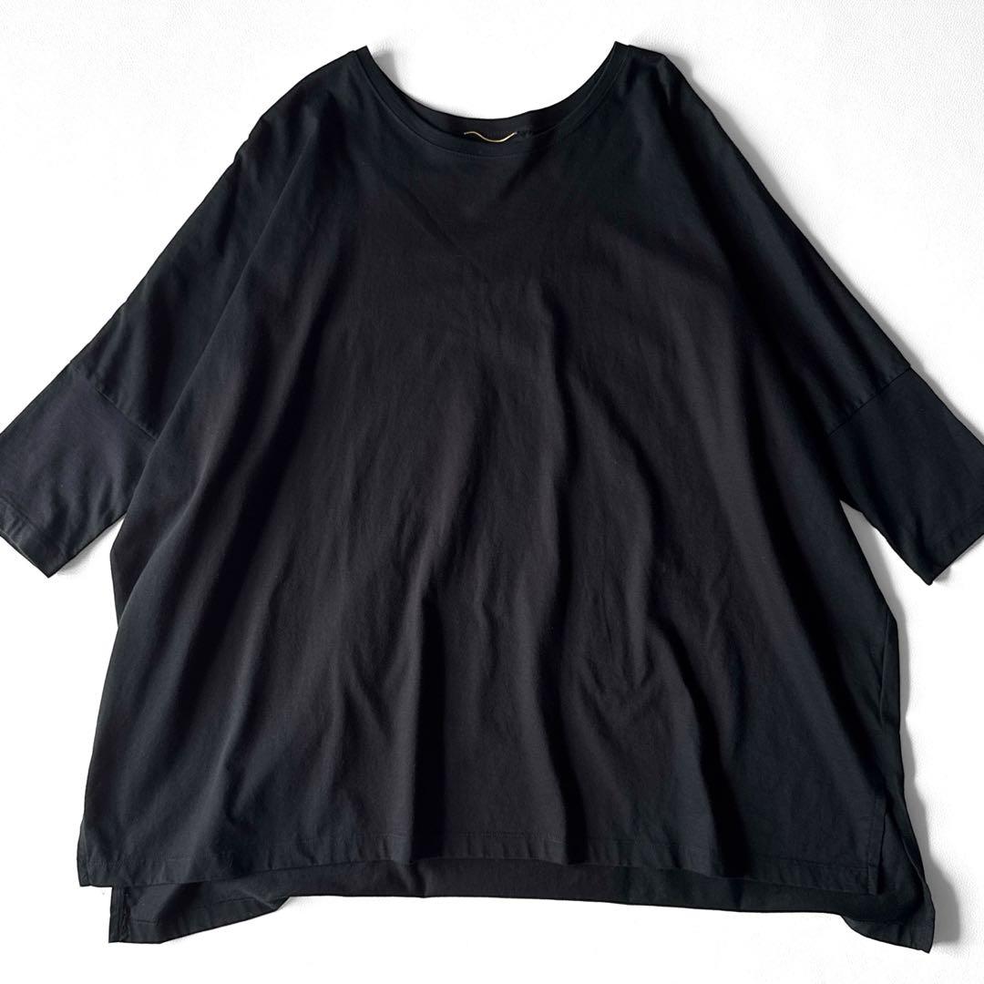ドゥーズィエムクラス アパルトモン Flutter T-shirt オーバー 黒