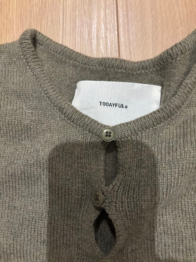 る*い様 TODAYFUL Cashmere Compact Cardigan