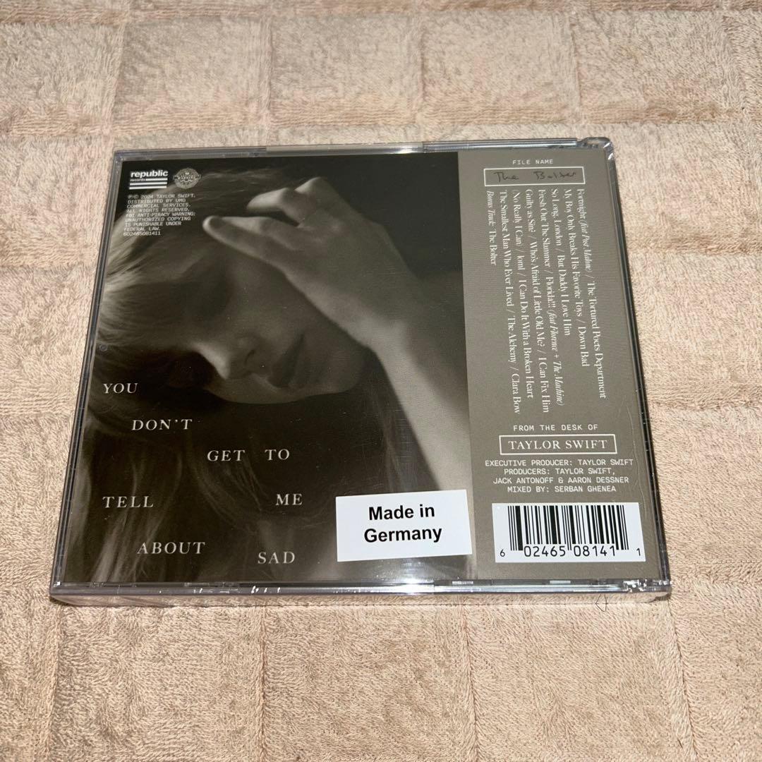 Taylor Swift デラックス盤CD TTPD 4種類 コンプリートセット
