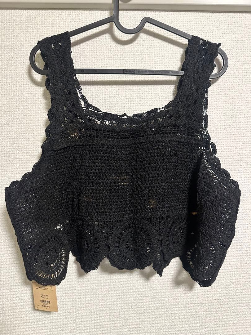 【新品未使用タグ付き】Niko and… フラワー刺繍クロシェキャミソール