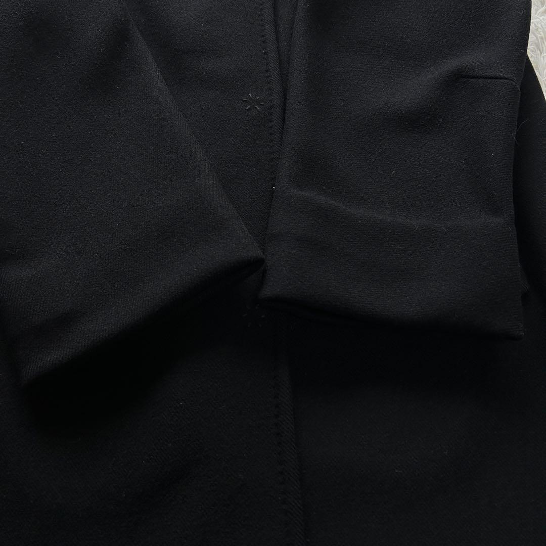【美品】ボッテガヴェネタ　ロングコート　カシミヤ　アンゴラ混　ブラック　L相当
