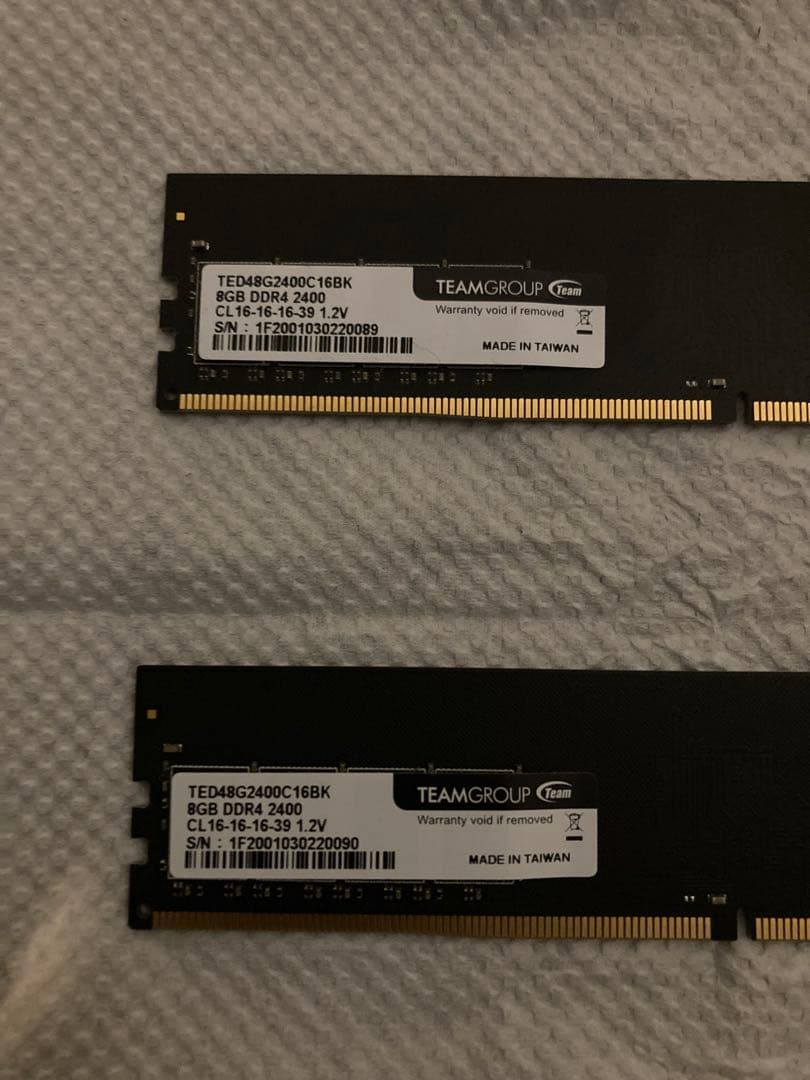Team DDR4 メモリ 16GB(8GBx2) 2400MHz
