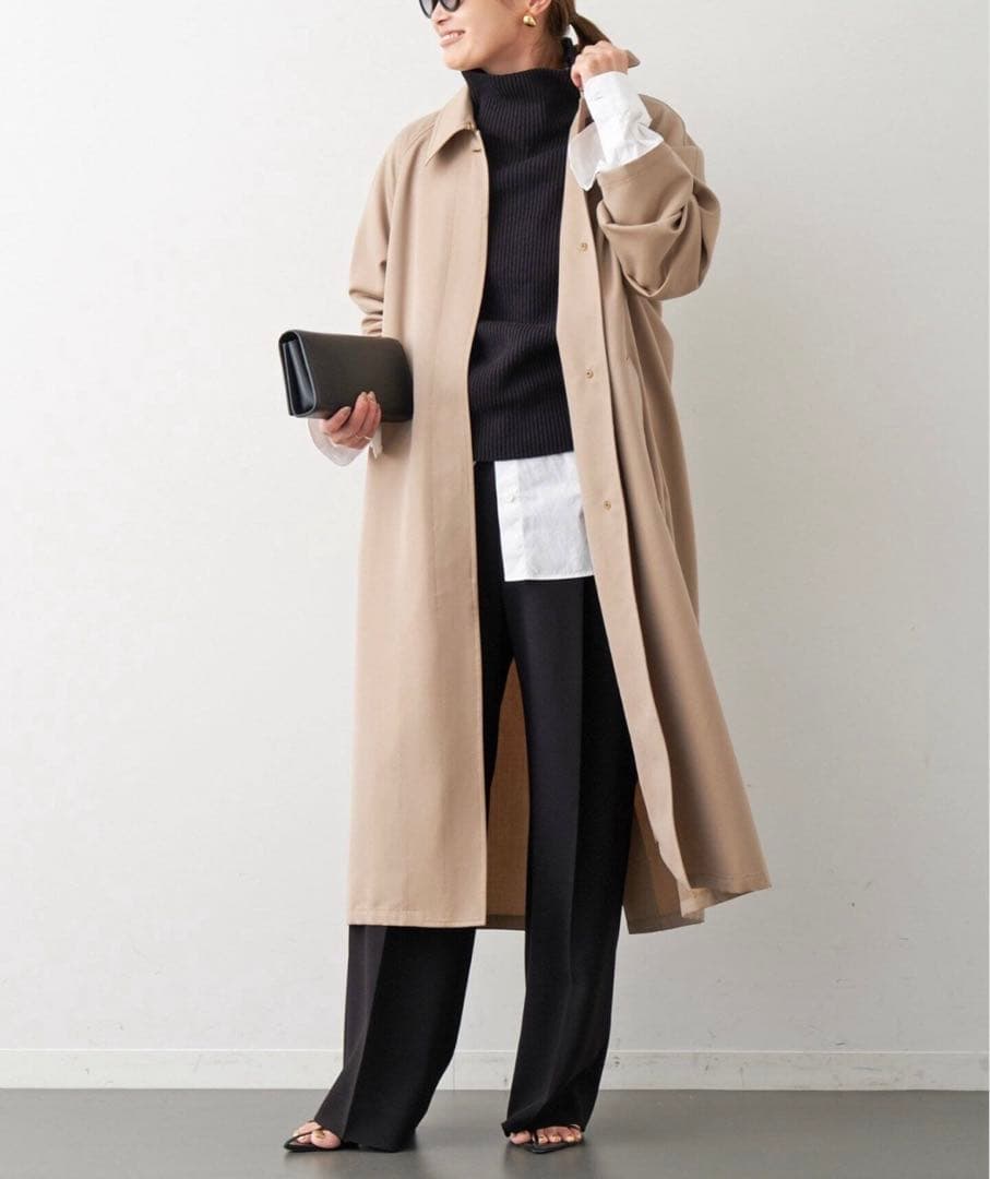 Deuxieme Classe/WOOLSILKギャバトレンチコート