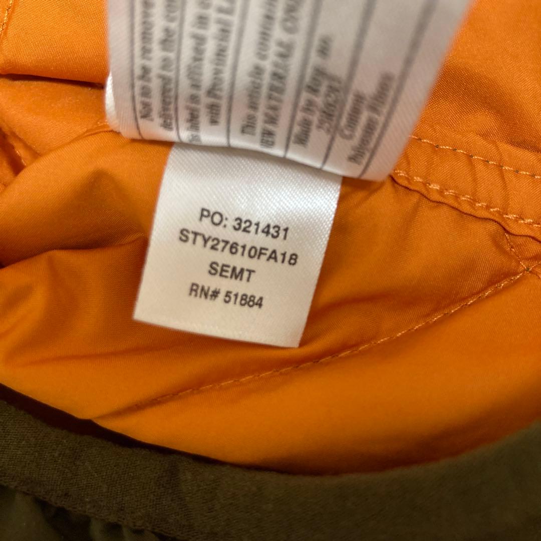 patagonia キルティングジャンパーM オリーブ フードジャンパーused