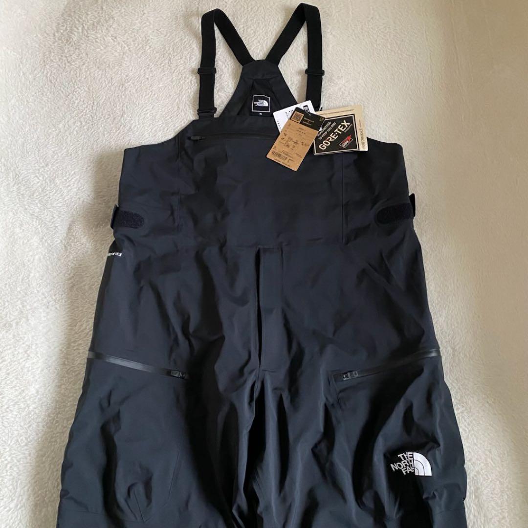 新品THE NORTH FACE ゴアテックス　スキー　スノボ　ビブ　黒　XL