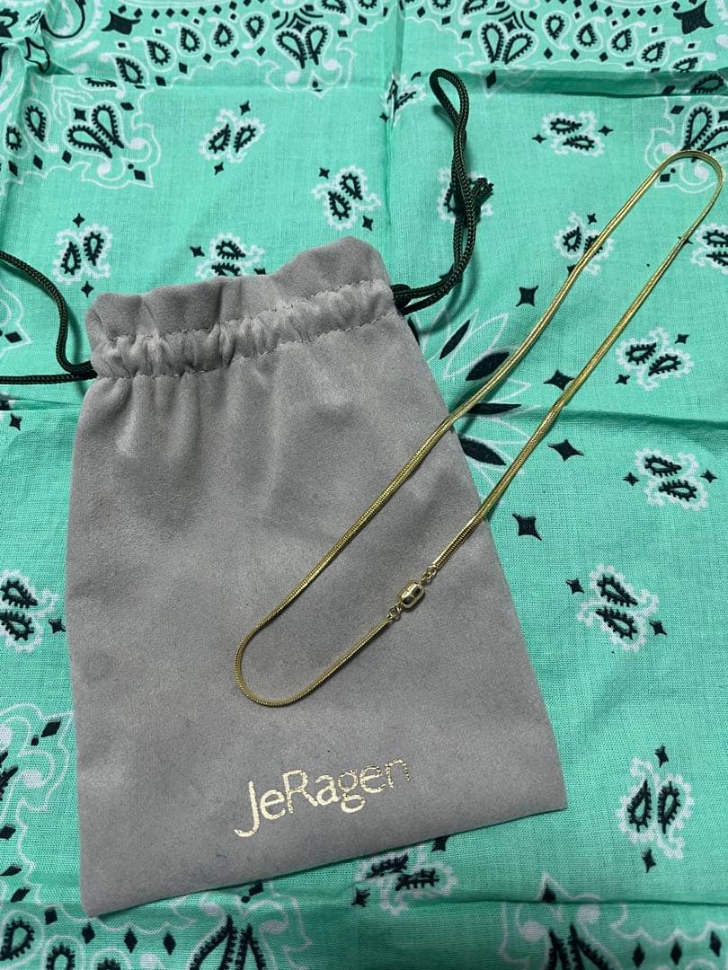 JeRagen ジェラージェン スネークチェーンネックレス ゴールド
