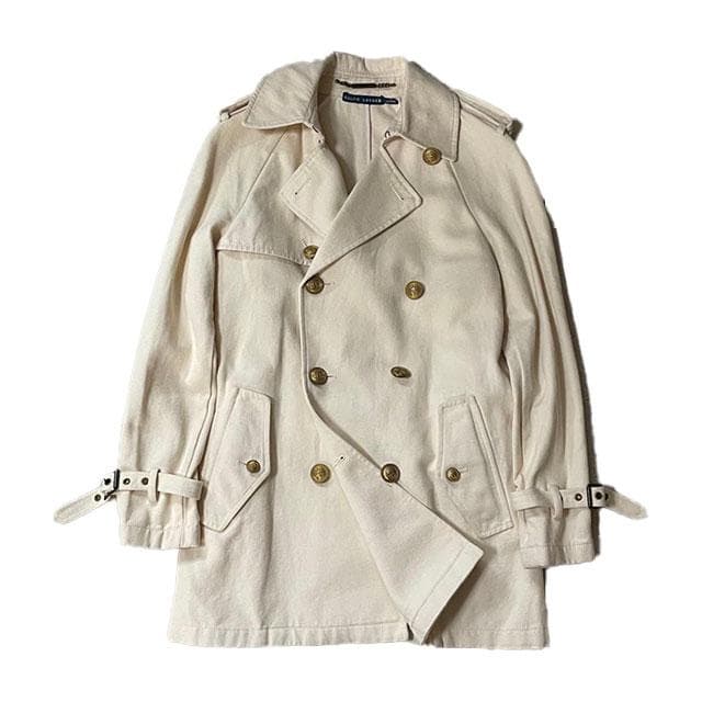 専用 ラルフローレン RALPH LAUREN リネン混 マリンコート M 美品