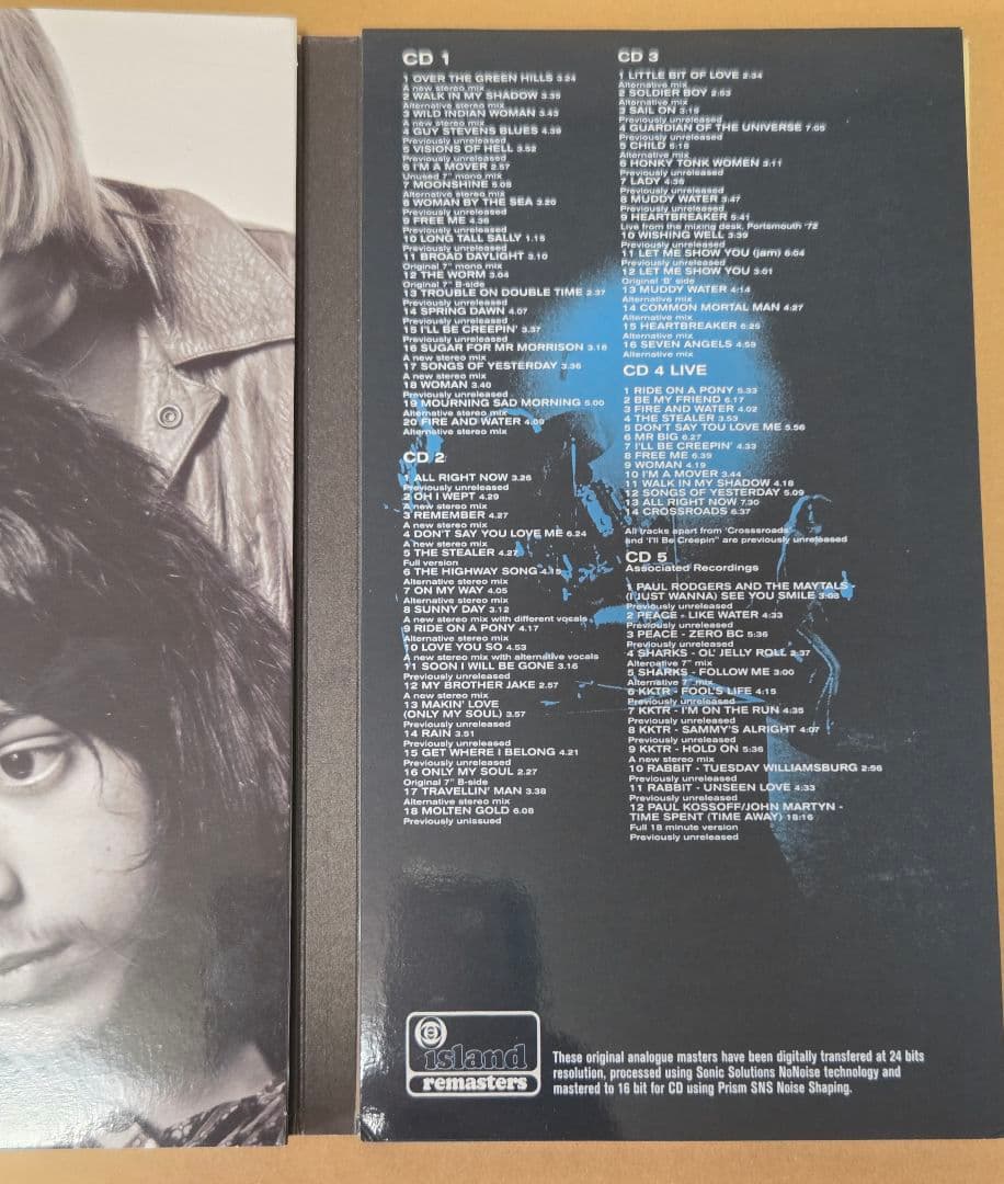FREE Songs of Yesterday 5CDセット