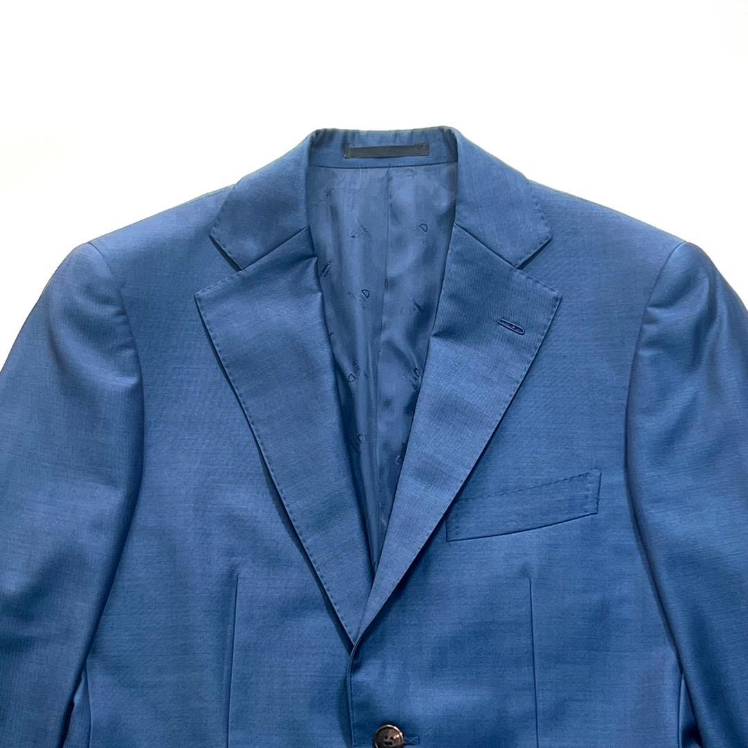 ドーメル アイコニック　DORMEUIL iconik　スーツセットアップ　青