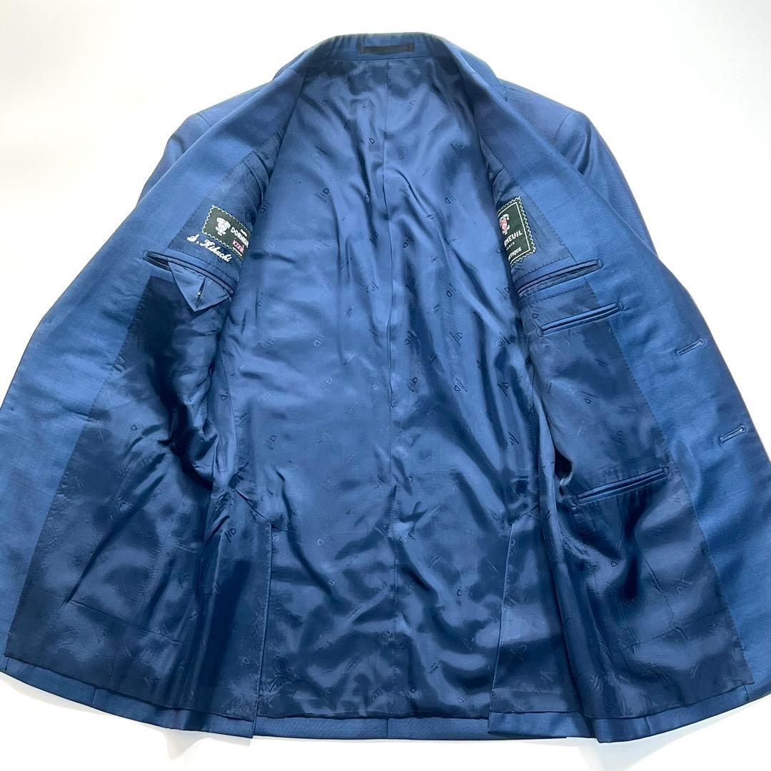 ドーメル アイコニック　DORMEUIL iconik　スーツセットアップ　青