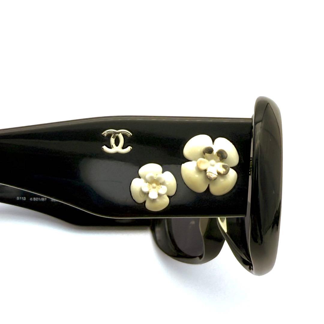 CHANEL シャネル　カメリア　ココマーク　サングラス　ウェリントン