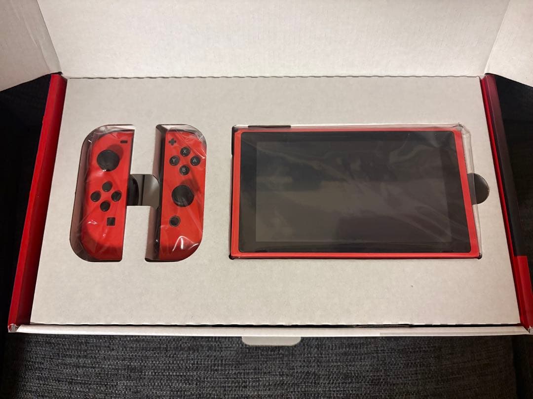 ◆美品◆NINTENDO SWITCH/マリオレッド×ブルー セット◆