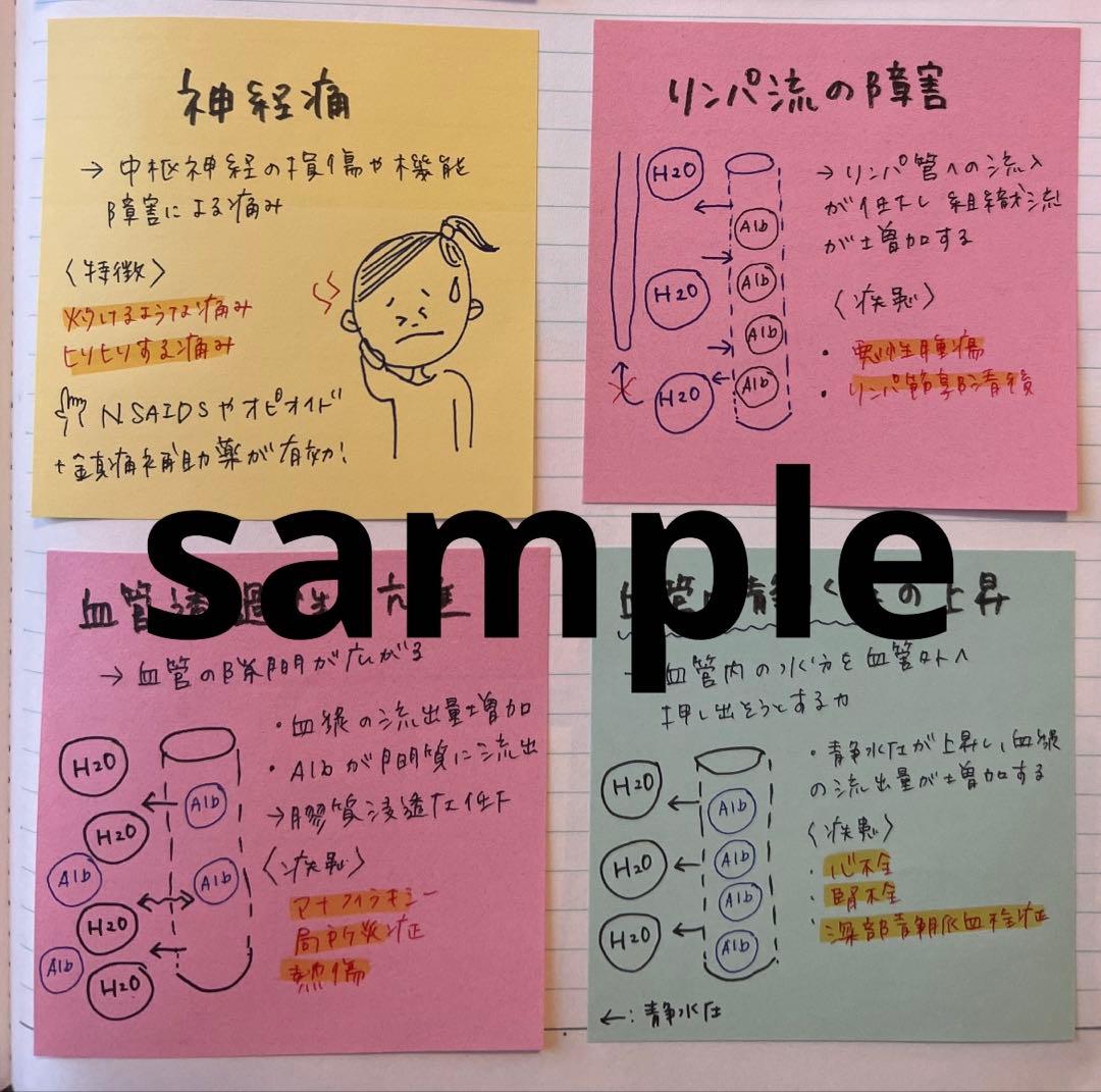 n様　現品☆看護師国家試験対策　付箋ノート250枚＋160枚＋国試まとめ＋第3弾