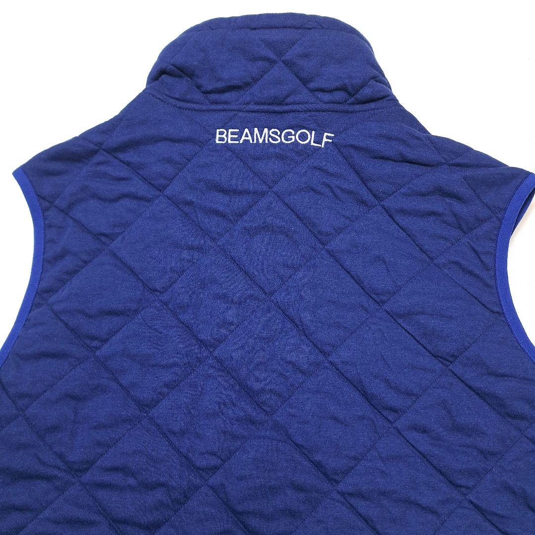BEAMS GOLF メンズ キルティングベスト ネービー sizeM