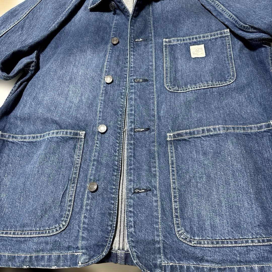 90'S-OLD GAPインディゴデニム カバーオールジャケット. Ｍ
