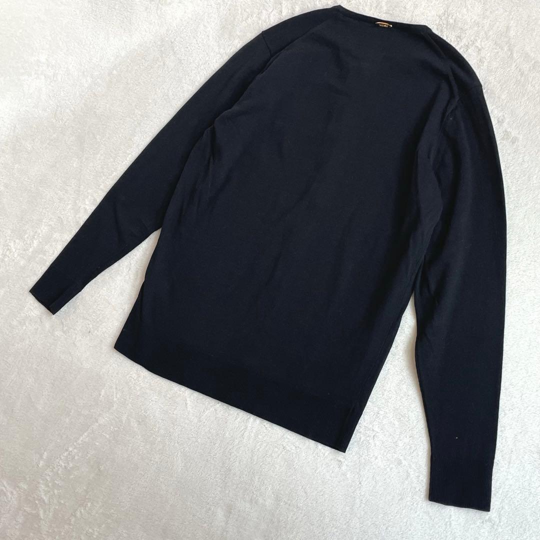 【未使用級】MUSEDeuxiemeClasseクルーネックカーディガン金ボタン