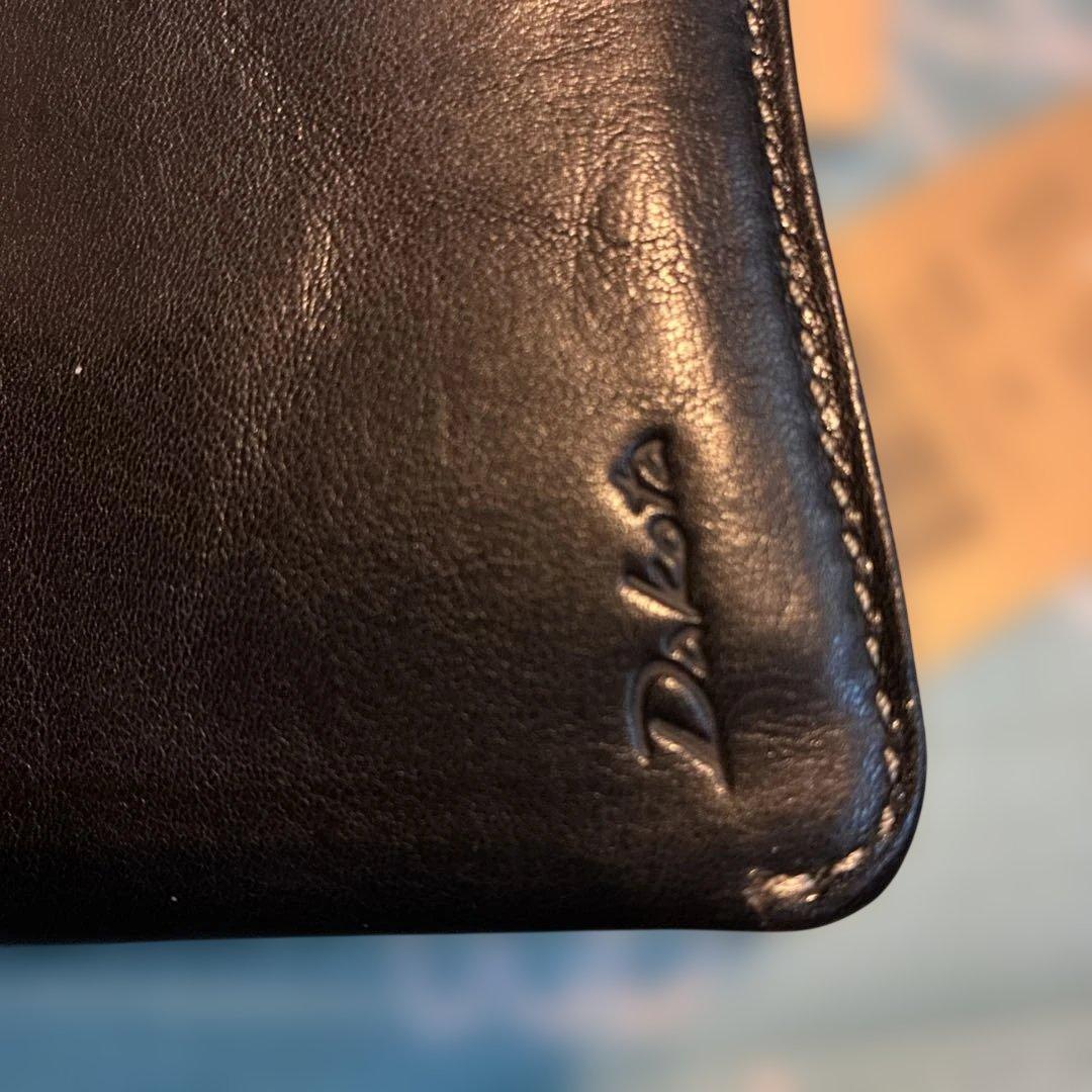 新品　Dakota ダコタ　二つ折り財布 クラプトン　黒　がま口