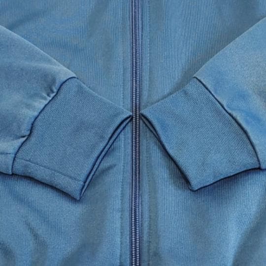 adidas トラックジャケット ジャージトップス トレフォイル ターコイズ M