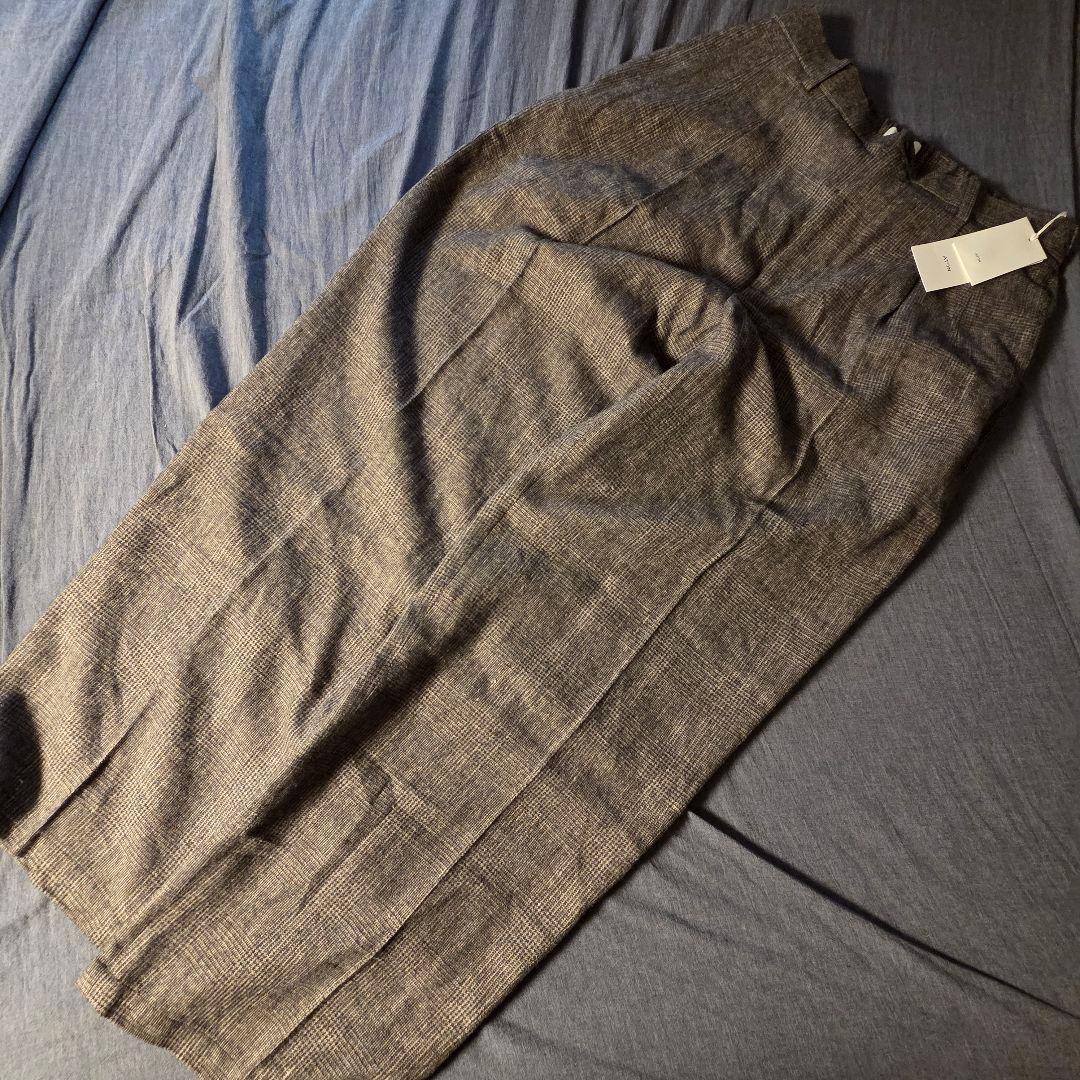 パンツ 25AW ATON LINEN WOOL TWILL LOOSE FIT PT