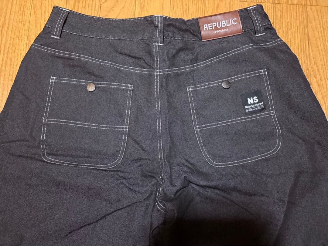 REPUBLIC 24-25 スノボウェアージャケット 黒 XL 上下セット