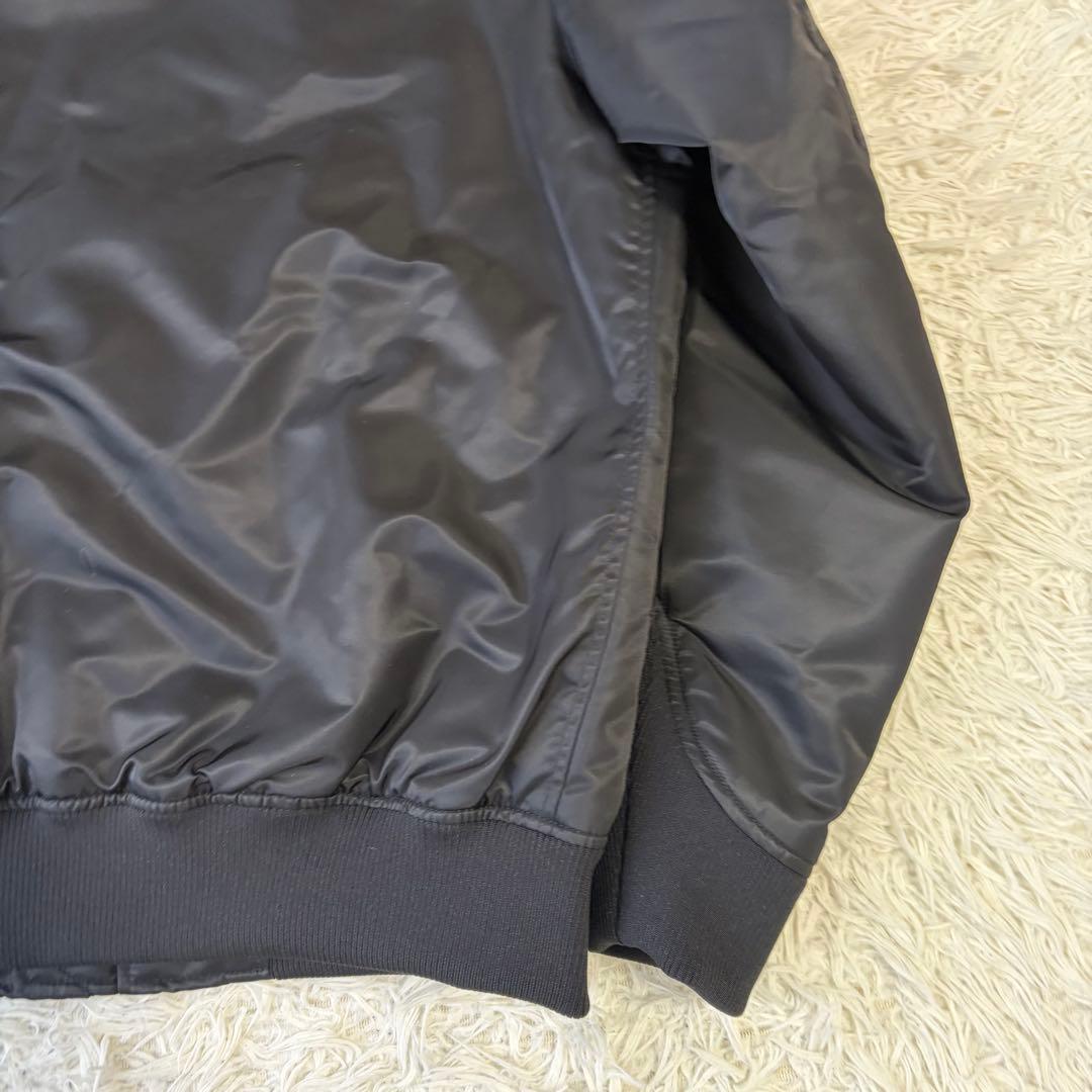 【極美品】UNIQLO +J ハイブリッドダウンオーバーサイズMA-1 ブラック