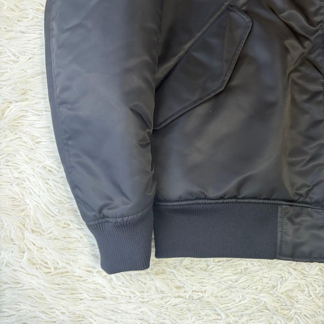 【極美品】UNIQLO +J ハイブリッドダウンオーバーサイズMA-1 ブラック