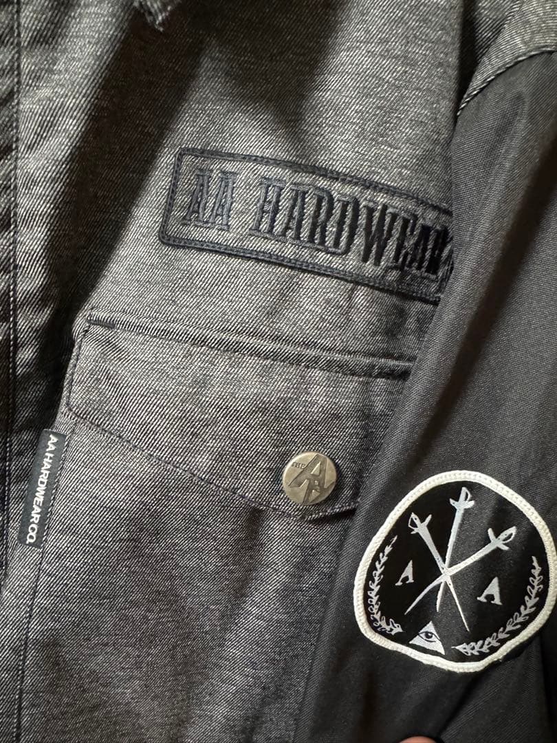 【ほぼ新品】AA HARDWEAR スノーボード　ウェア　グレー　M ジャケット
