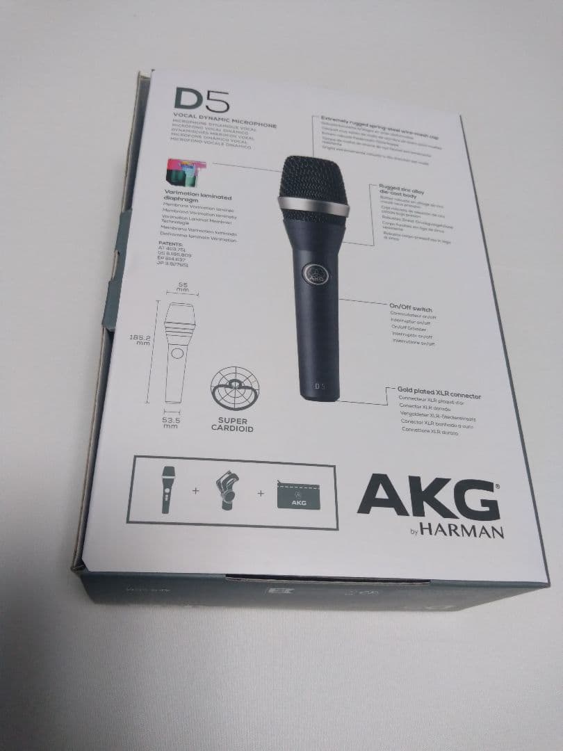 美品　ほぼ未使用　AKG D5　ダイナミックマイク