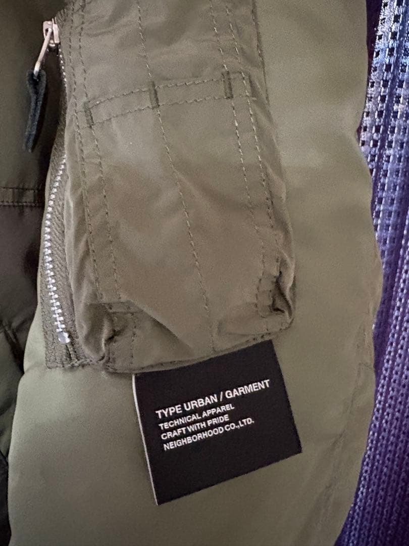 23aw NEIGHBORHOOD MA-1 JACKET カーキ
