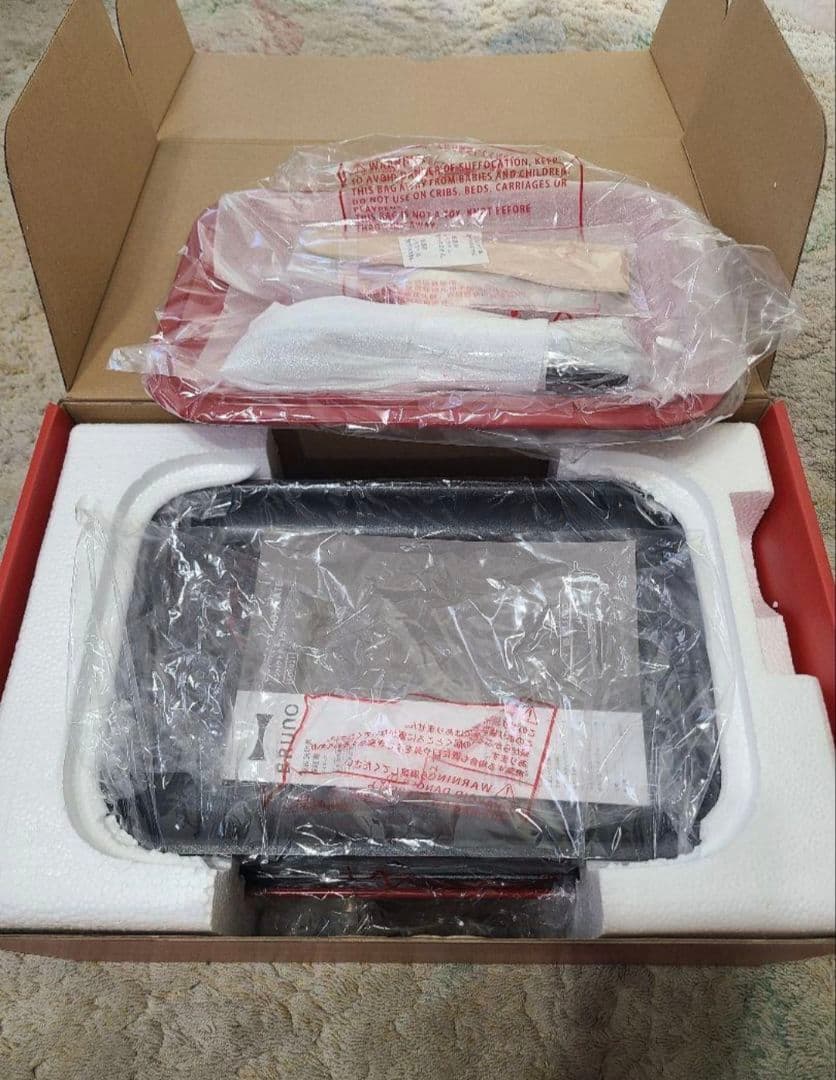 新品未使用 BRUNO コンパクトホットプレート BOE021-RD オマケ付