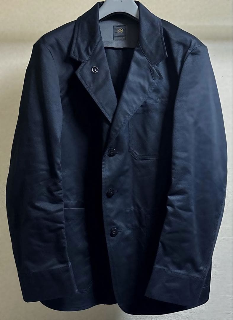 SCYE BASICS コットンブレザー ダークネイビー M 38