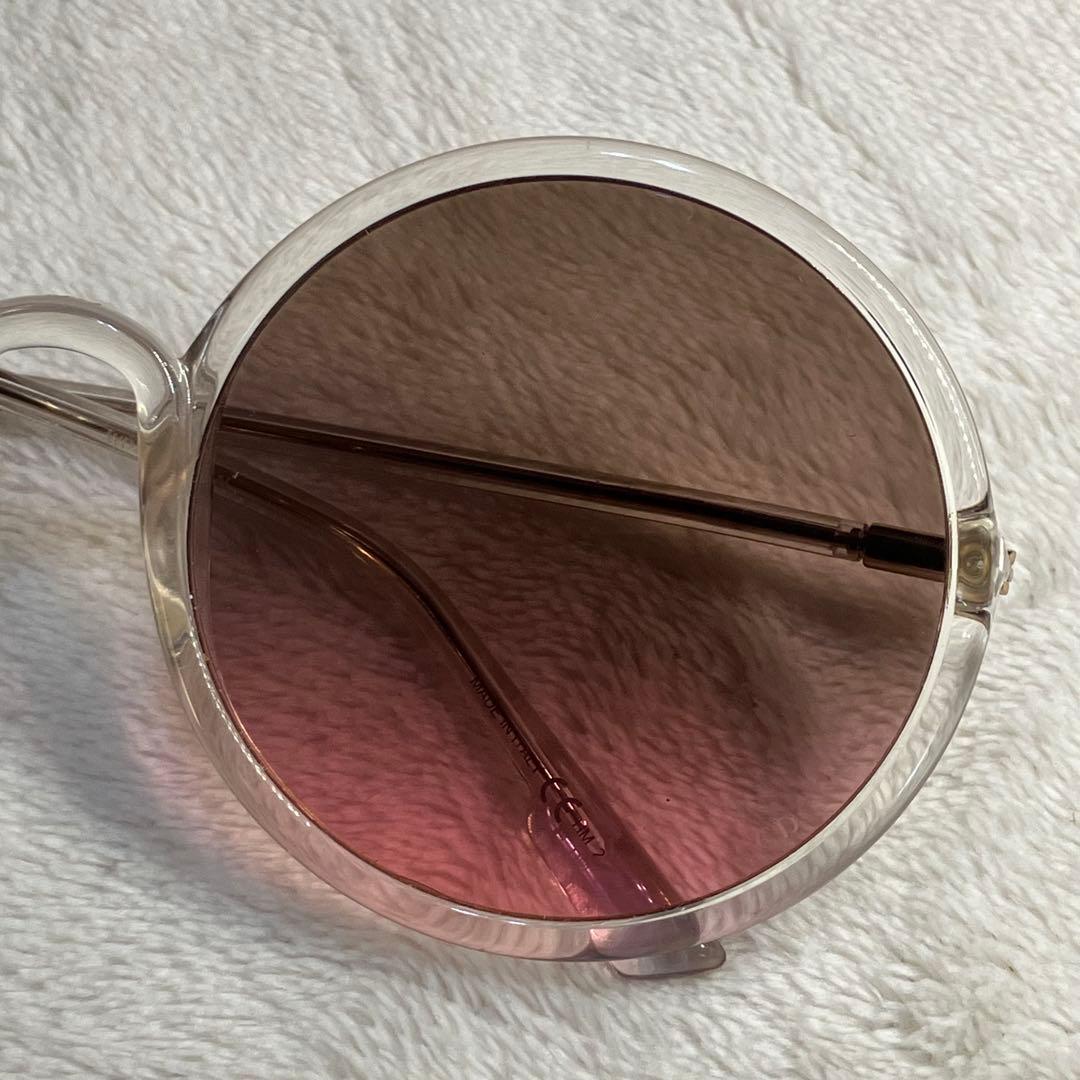 Dior サングラス SOSTELLAIRE3 クリア ピンク ラウンド