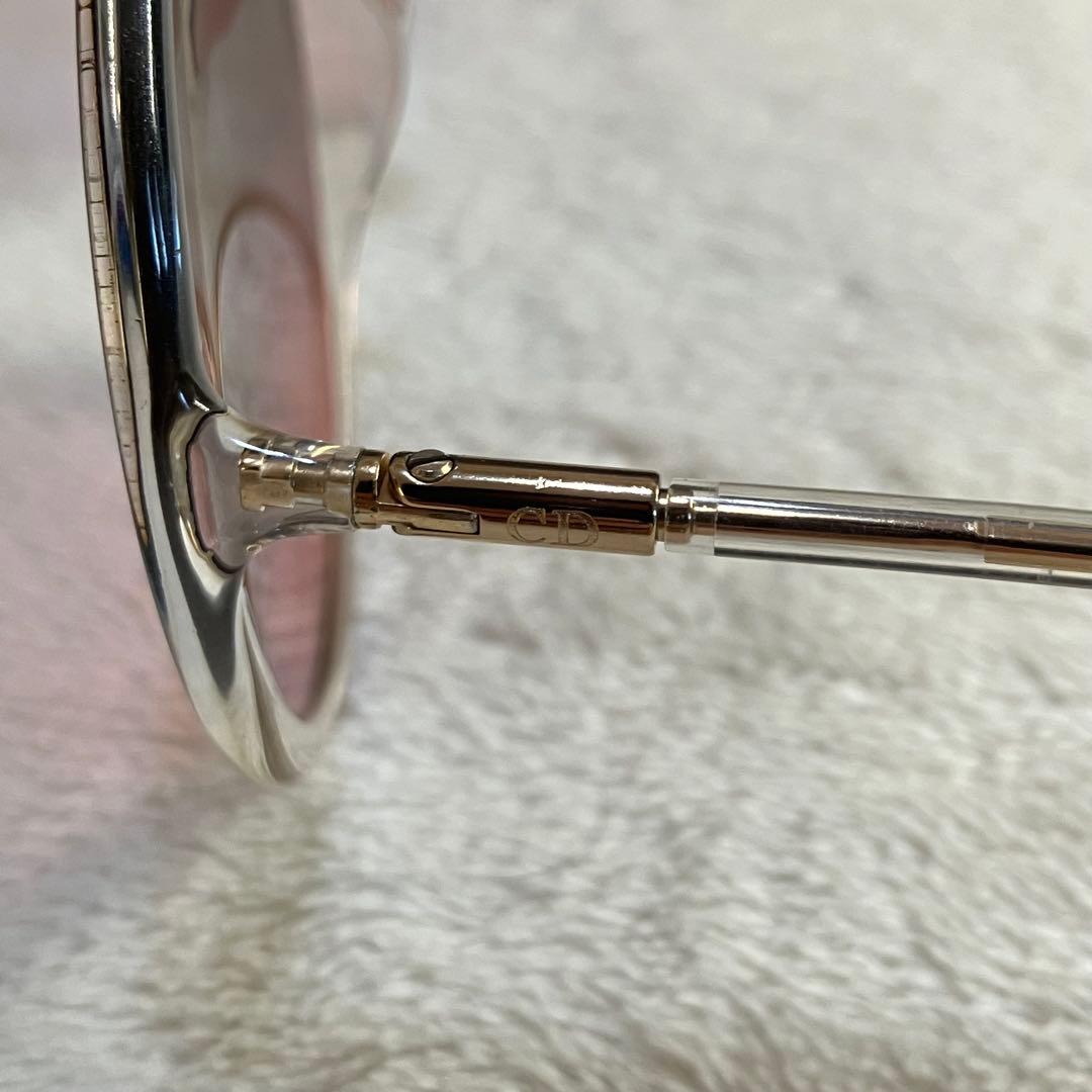 Dior サングラス SOSTELLAIRE3 クリア ピンク ラウンド