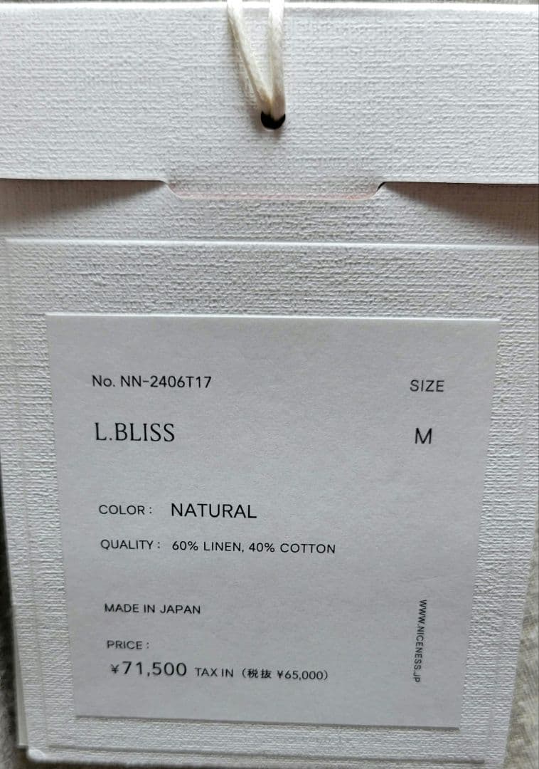 パンツ NICENESS L.BLISS