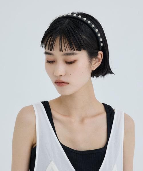 新品 24SS TOGA TOO コンチョ レザー カチューシャ ヘッドバンド